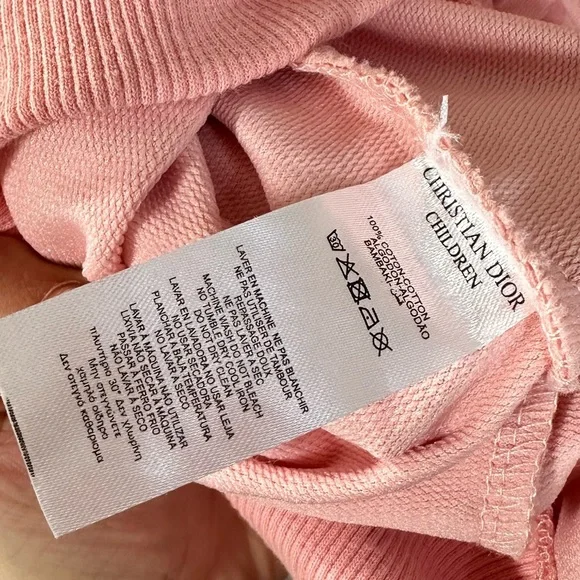 Dior Kids pink monogram logo zip up jacket size 6-7Y - Picture 8 of 10